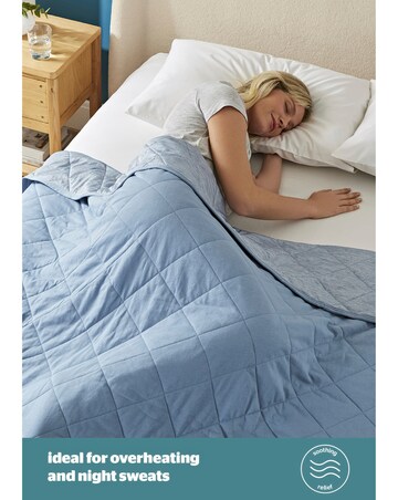 Silentnight Restore Cooling Lightweight Blanket Blue