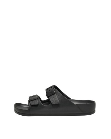 Only Cristy Slip On Double Strap With Buckle Sandals Standard Fit