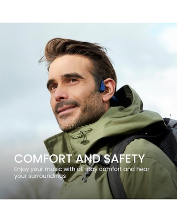 Shokz OpenRun Type-C Open Ear Headphones Blue