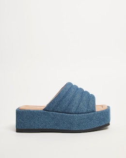 Barley Quilted Flatform Sandals - Wide Fit (E)