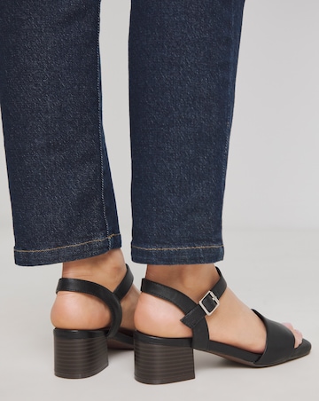 Simply Be Marseille Block Heel Barely There Sandals - Extra Wide Fit (EEE)