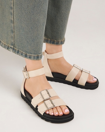 Hannah Two Strap Sandals - Extra Wide Fit (EEE)