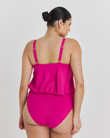 MAGISCULPT Twist Front Blouson Swimsuit