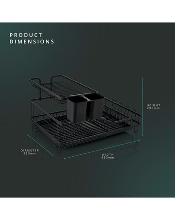 Swan Stealth 15 Plate Dish Rack