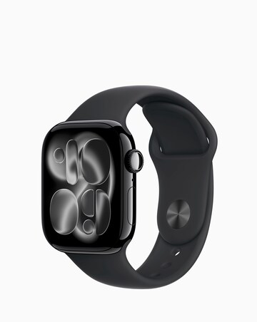 Apple Watch Series 11 GPS 42mm - Jet Black Aluminium/Black Sport Band - S/M