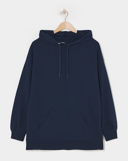 Navy Longline Hooded Tunic