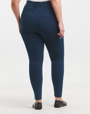Dark Blue Skinny Pull On Jegging