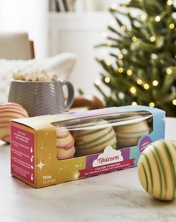 Cocoba Unicorn Colour Changing Hot Chocolate Bombes - Twin Pack