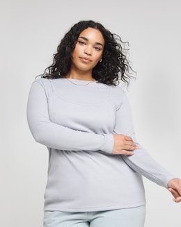 Simply Be Grey 2 in 1 Top