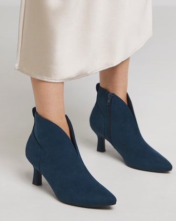 Candy Kitten Heel Shoe Boot Extra Wide EEE Fit