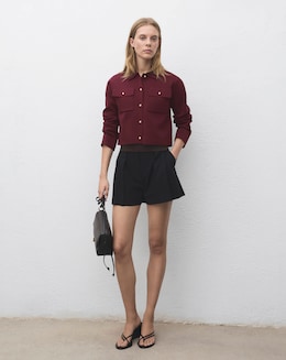 Mango Red Button Jacket
