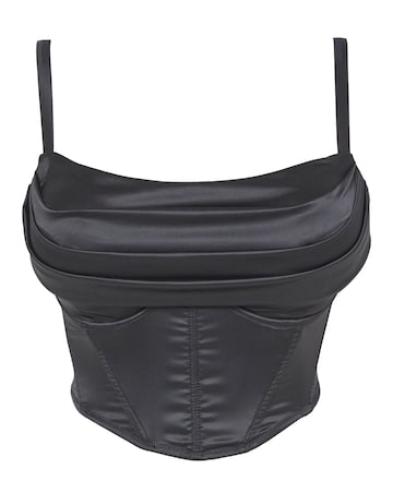 Simply Be Sexy Satin Cowl Neck Corset