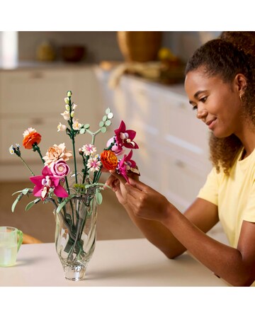 LEGO Botanicals Pretty Pink Flower Bouquet Floral Decor, Building Kit 10342