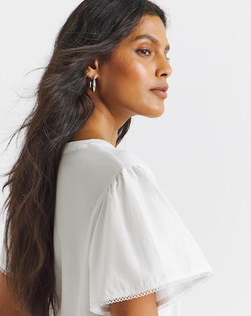 White Angel Sleeve T-Shirt