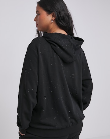 Black Diamante Hoodie