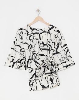 Joanna Hope Wrap Blouse