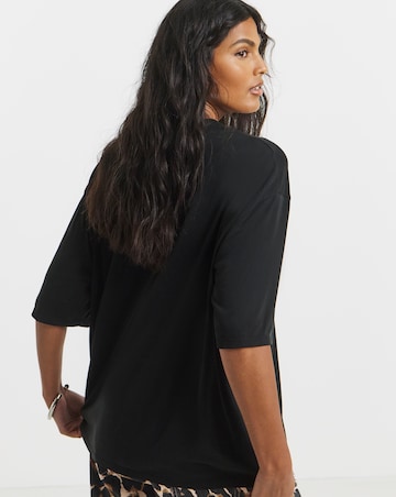Black Lover Studded Modal T-Shirt