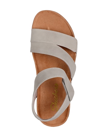Skechers Lifted Comfort Taupe Duraleather Sandals - Standard Fit (D)