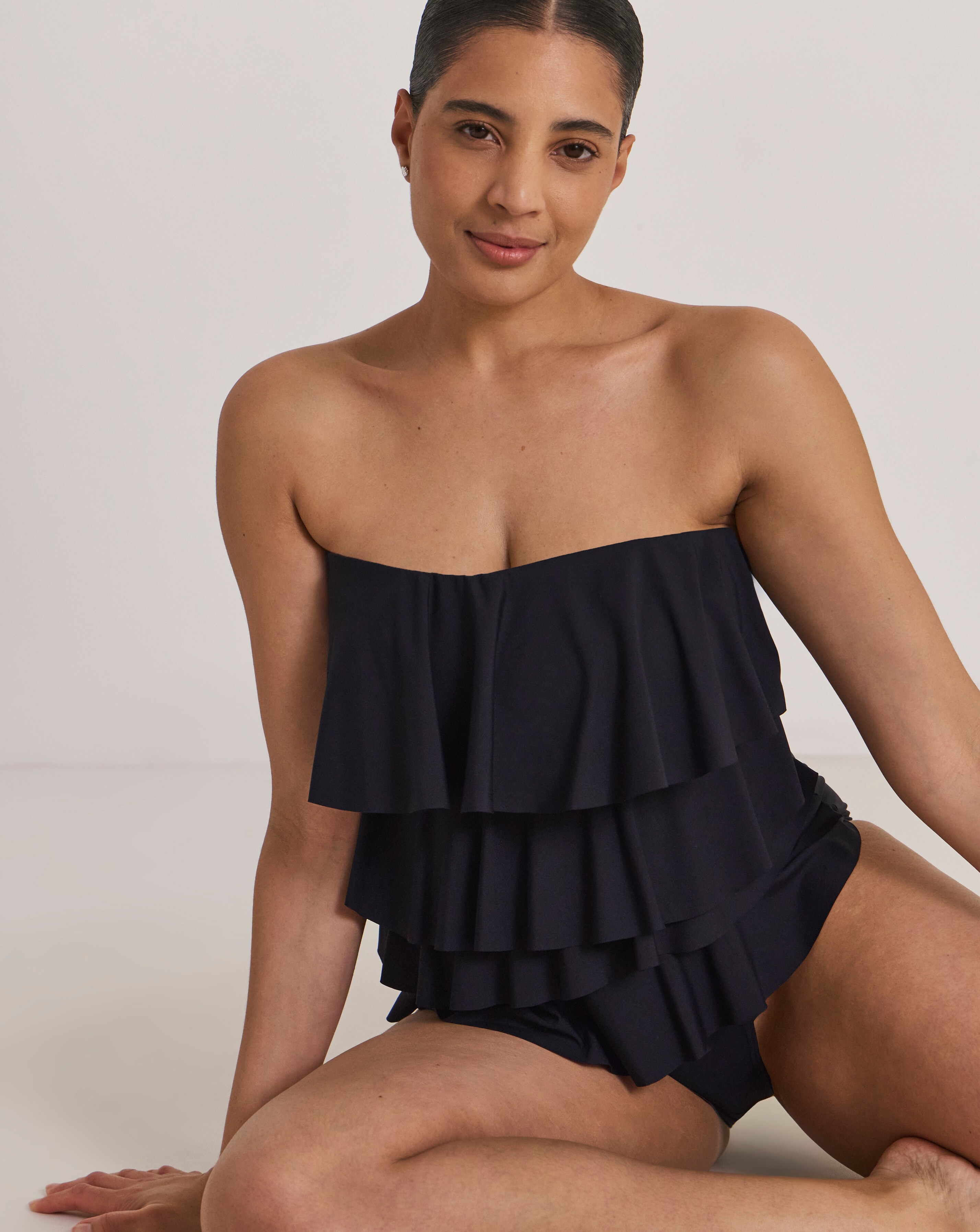 MAGISCULPT Bandeau Ruffle 360 Degree Shaping Swimsuit