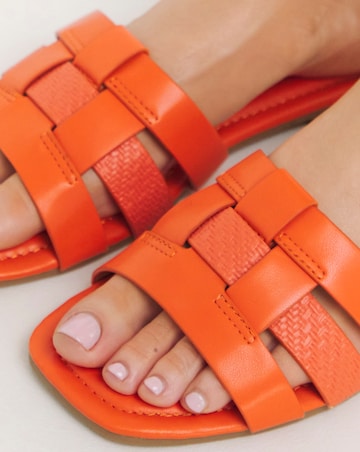 Tatiana Woven Flat Sandals Wide E Fit