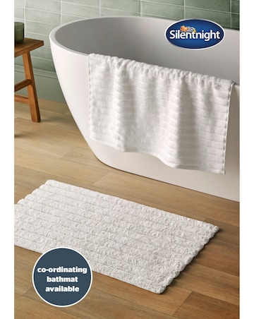 Silentnight Ribbed Cotton Towels Packs of 2