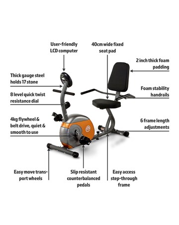 Marcy Start Recumbent Exercise Bike