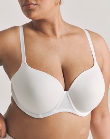 Pretty Secrets (3 Pack) Cotton T-Shirt Wired Bras (B-F) Black/White/Blush