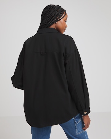 Black Utility Cargo Jacket