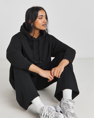 Black Double Layer Hoodie