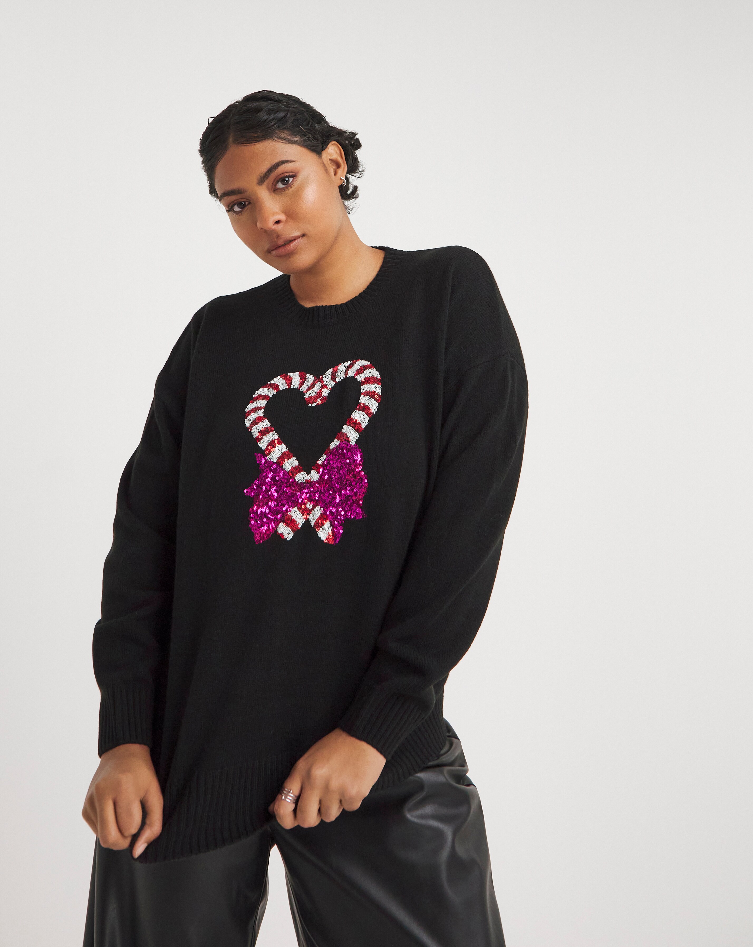 Sequin christmas jumper online