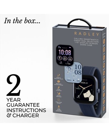 Radley Series 55 Silicone Strap Smart Watch - Naval Blue