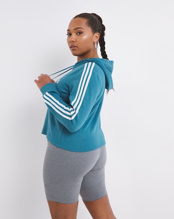 adidas 3 Stripe Crop Hoody