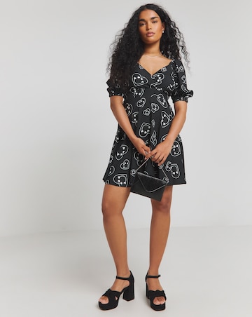Twisted Wunder Bella Smiley Sweetheart Neck Mini Dress
