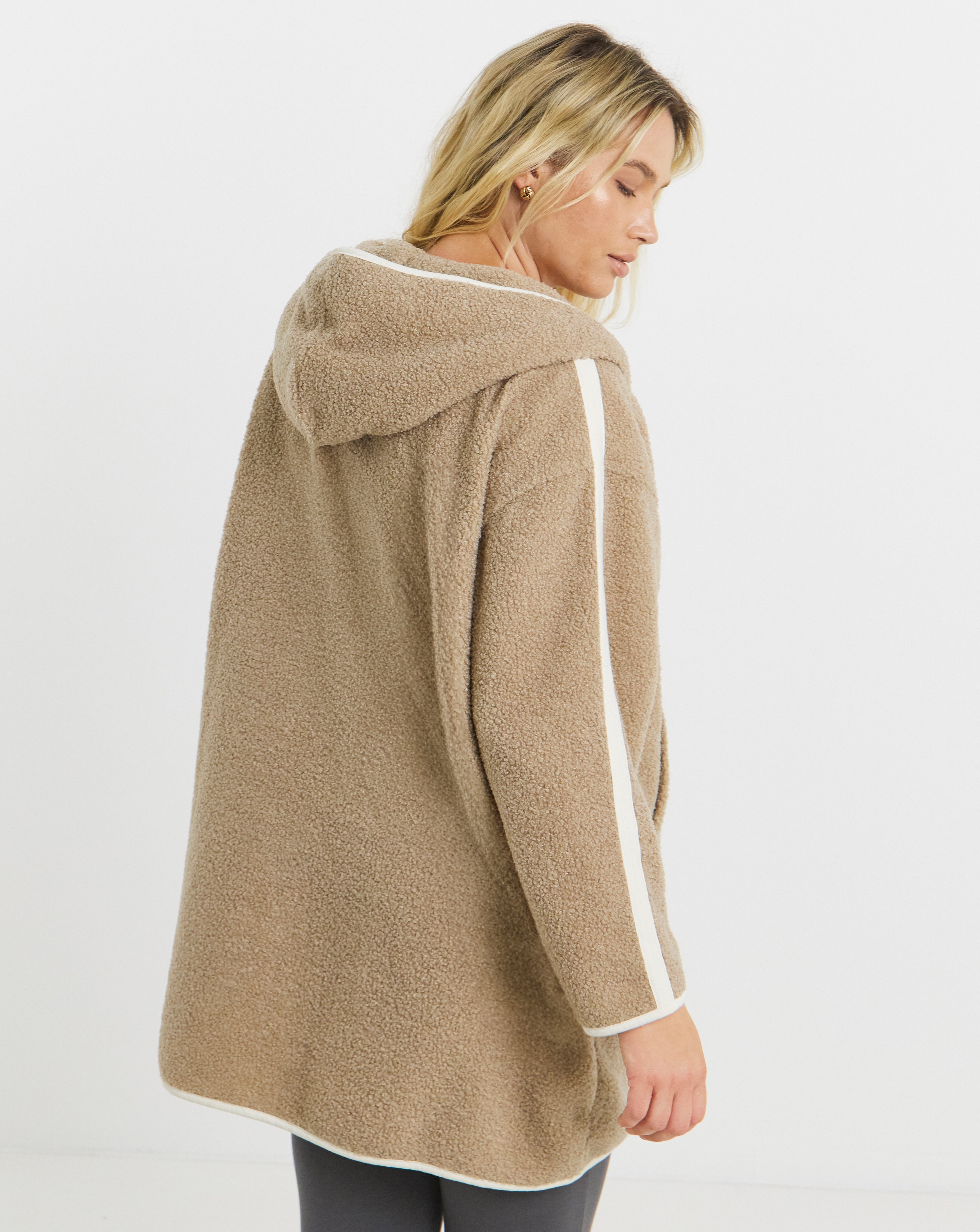 Pretty Secrets Zip Through Fleece Lounge Cardigan | Simply Be