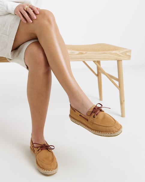 Celia Espadrille Boat Shoes - Extra Wide Fit (EEE)