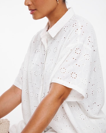 Beach to Beach White Broderie Beach Co-Ord