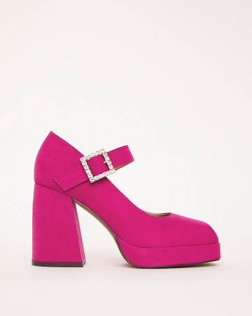 Tortosa Mary Jane Platform Heeled Shoes Wide Fit