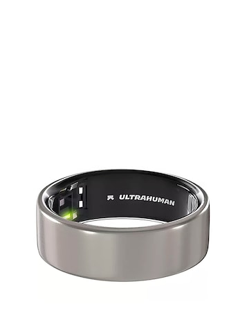 Ultrahuman Ring AIR Bluetooth Smart Ring - Raw Titanium - Size 8