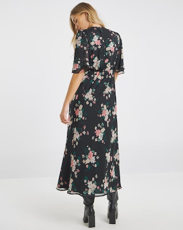 Simply Be Floral Print Georgette Maxi Dress