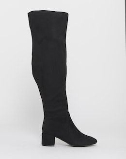 Amina Over The Knee Stretch Boots - Extra Wide Fit (EEE) Curvy/Super Curvy Calf