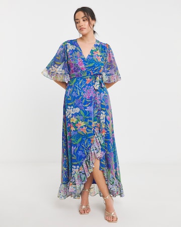 Hope & Ivy Avaline Maxi Wrap Dress | Simply Be