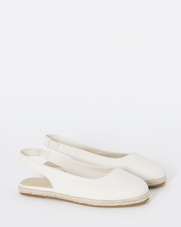 Sherelle Espadrille Flat Slingback Shoes - Extra Wide Fit (EEE)