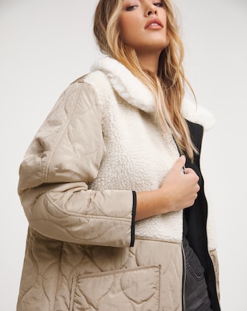 Neutral Reversible 2 in 1 Hybrid Coat