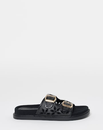 Augusta Cut Out Detail Footbed Sandals - Wide Fit (E)