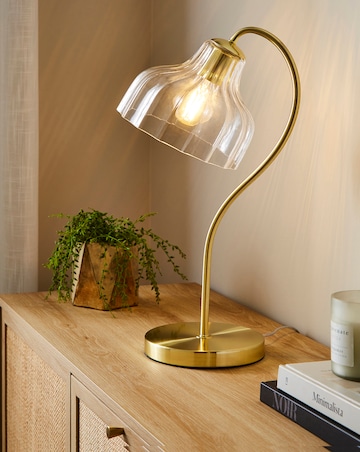 Sienna Scalloped Glass Table Lamp