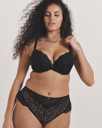 Ann Summers Sexy Lace Planet High Waist Brazilian Black