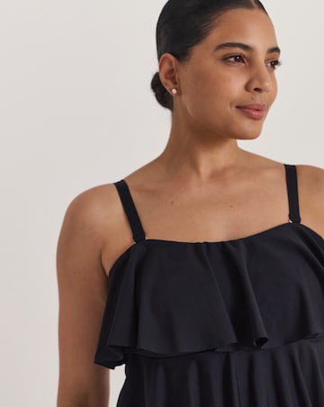 MAGISCULPT Firm Control Bandeau Ruffle Swimsuit