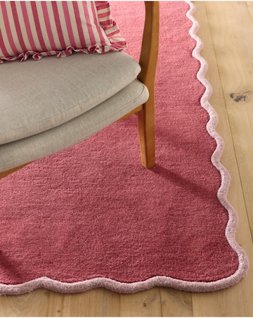 Scalloped Elsie Hand-Tufted Woollen Rug