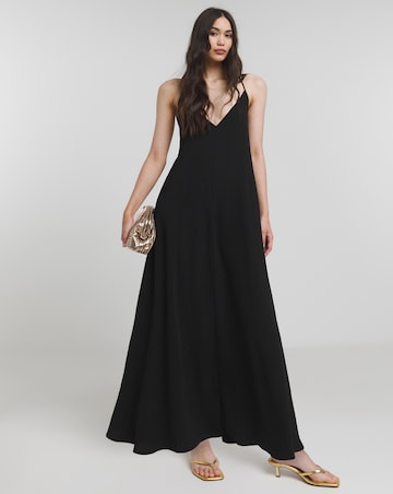 Simply Be Black Trapeze Maxi Dress