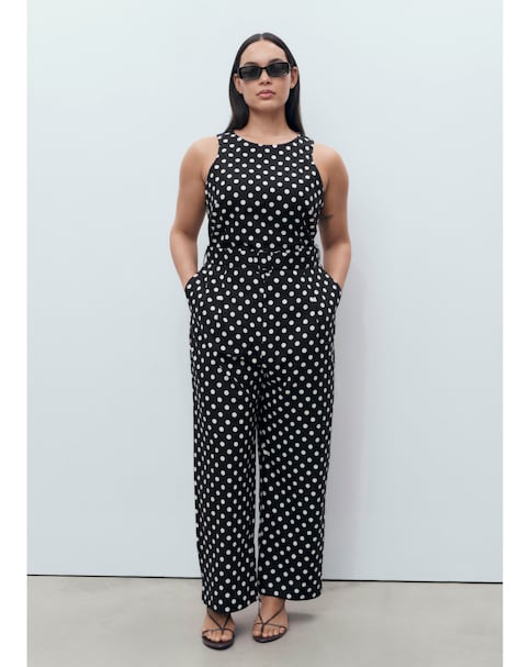 Mango Polka Dot Jumpsuit